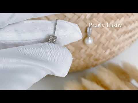 Pearly Lustre Elegant Freshwater Pearl Earrings WE00061 Product Video