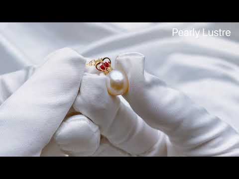 Elegante collana di perle in oro massiccio 18 carati Queen KN00006