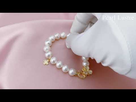 Elegante braccialetto di perle d'acqua dolce WB00030 | GIARDINI