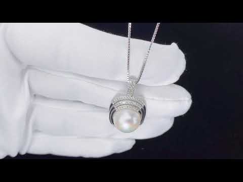 Élégant collier de perles d'eau douce WN00185