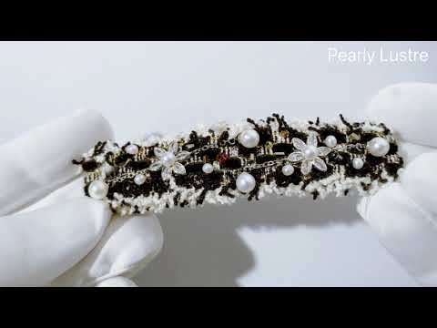 French Embroidery Freshwater Pearl Hair wear HW00009