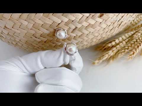 Pearly Lustre Elegant Freshwater Pearl Earrings WE00095 Product Video