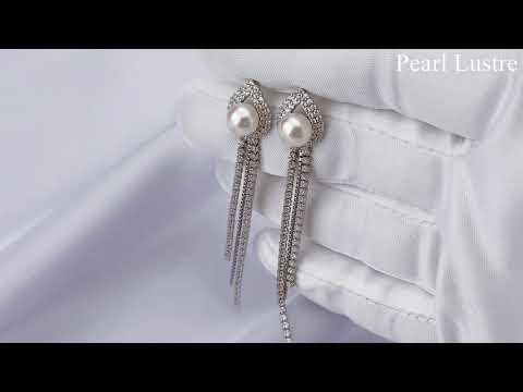 Pearly Lustre New Yorker Freshwater Pearl Earrings WE00174 Product Video