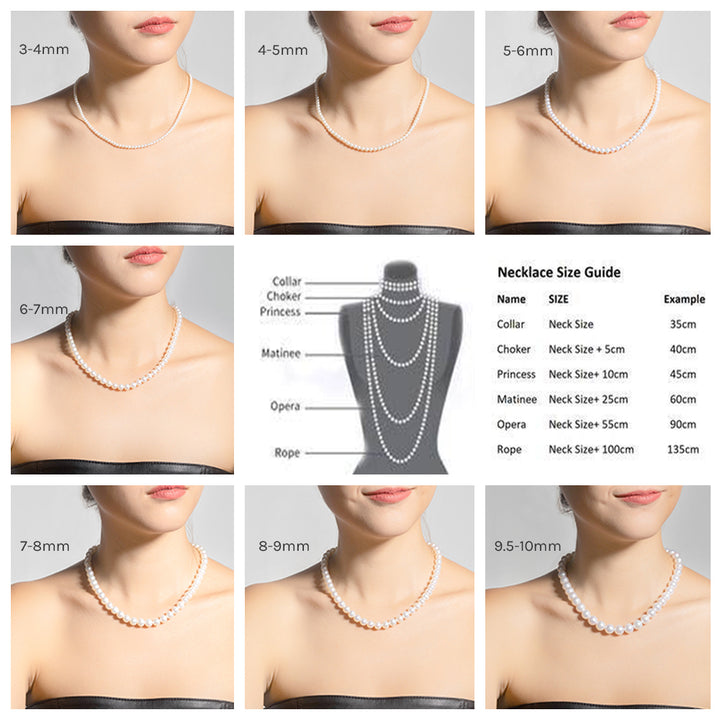 New Yorker Freshwater Pearl Necklace WN00167 - PEARLY LUSTRE
