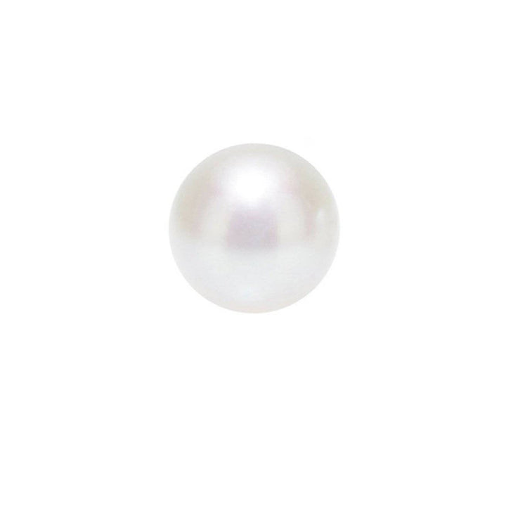 Second Grade Semi Round White Freshwater Pearl WA00044 - PEARLY LUSTRE