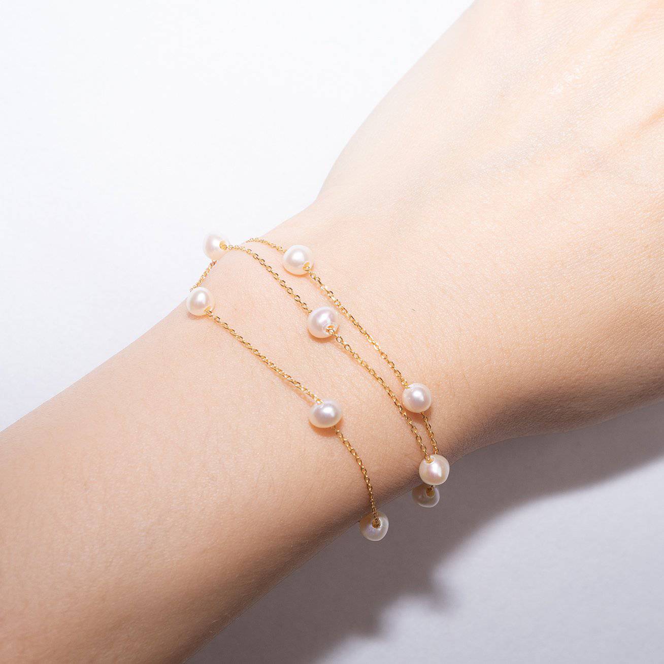 Elegant Freshwater Pearl Bracelet WB00046 - PEARLY LUSTRE