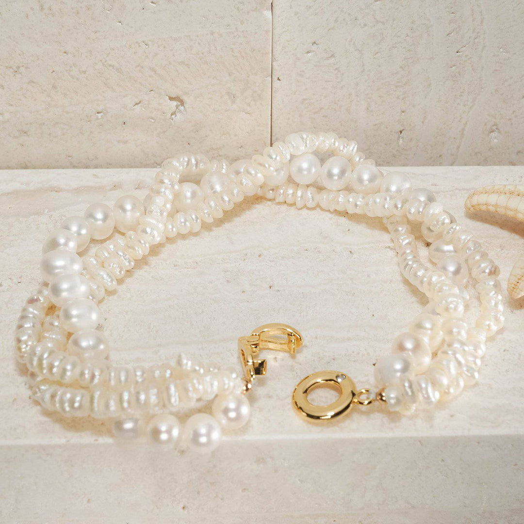Elegant Freshwater Pearl Bracelet WB00079 - PEARLY LUSTRE