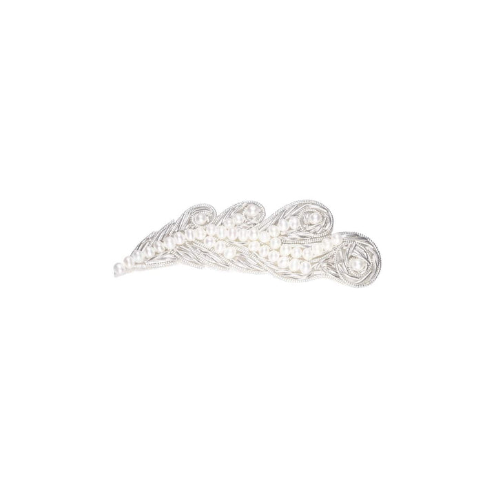 Passion for Life French Embroidery Freshwater Pearl Brooch WC00019 - PEARLY LUSTRE