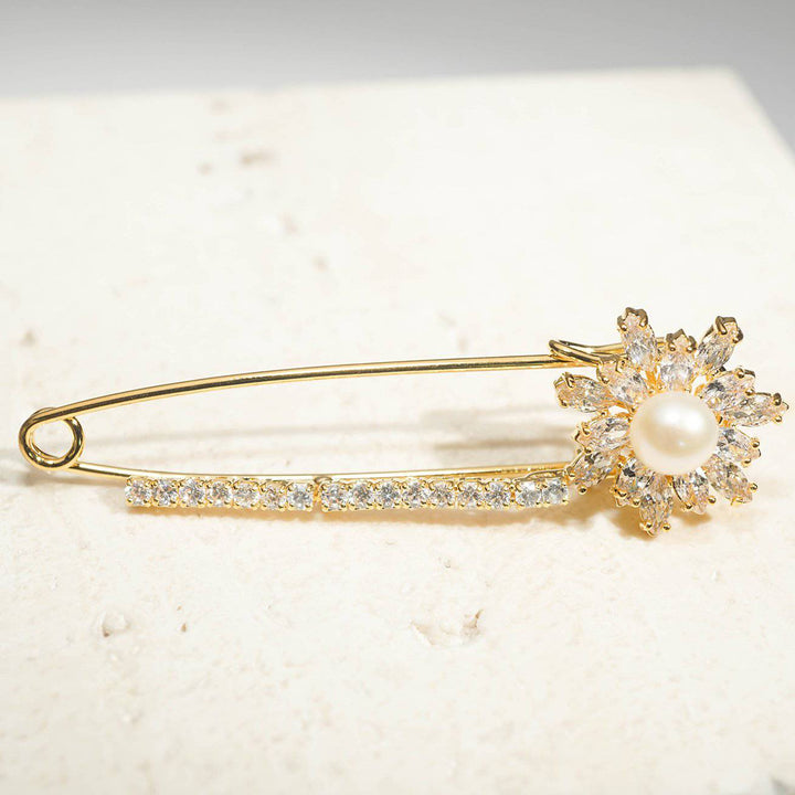 Passion for Life Freshwater Pearl Brooch WC00025 - PEARLY LUSTRE
