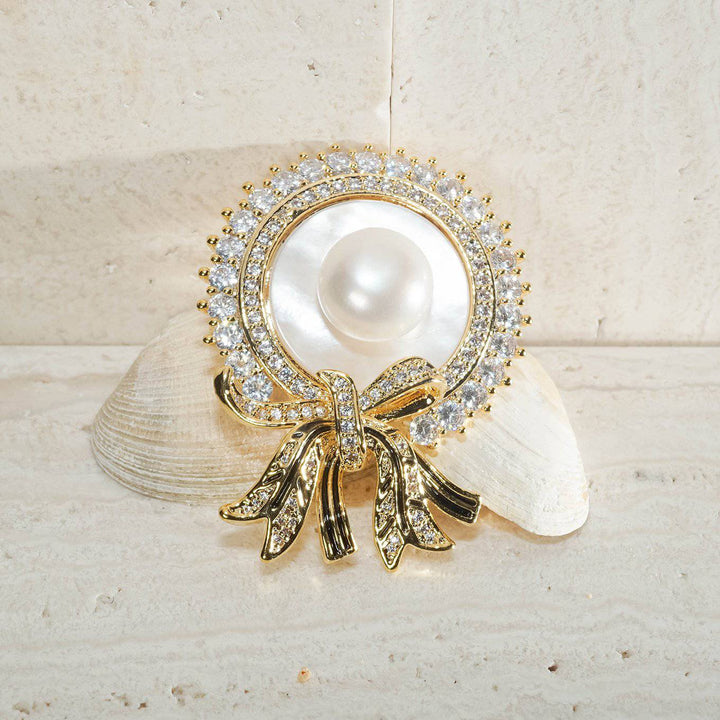 Passion for Life Freshwater Pearl Brooch WC00027 - PEARLY LUSTRE