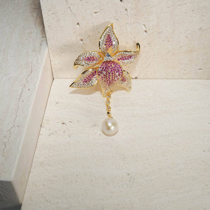 Passion for Life Freshwater Pearl Brooch WC00030 - PEARLY LUSTRE