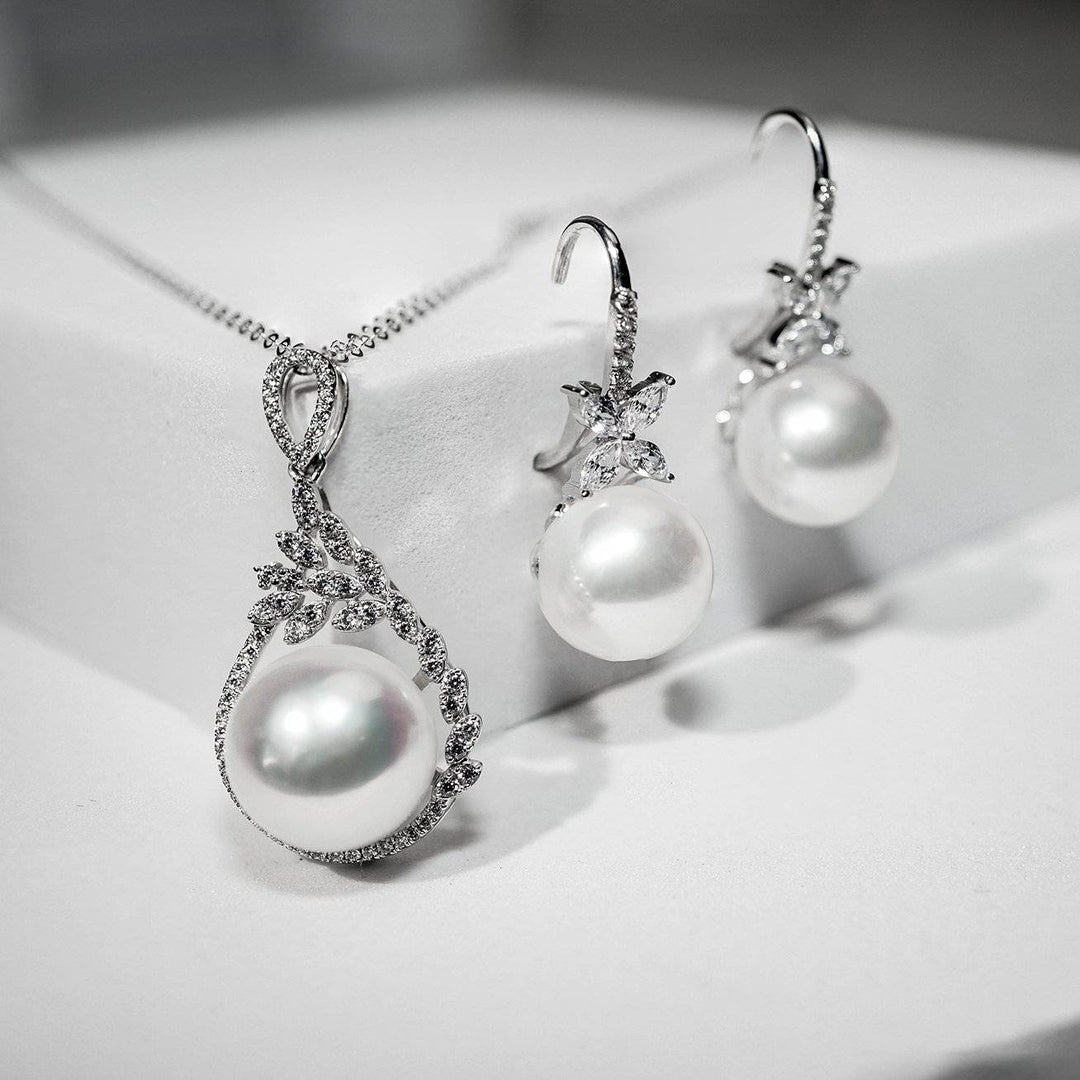 Elegant Freshwater Pearl Earrings WE00267 - PEARLY LUSTRE