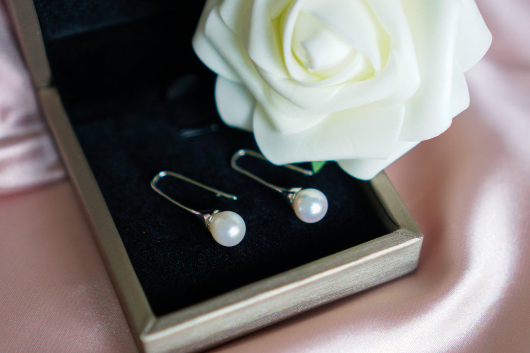 Elegant Freshwater Pearl Earrings WE00033 - PEARLY LUSTRE