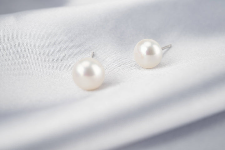 Elegant Freshwater Pearl Earrings WE00058 - PEARLY LUSTRE