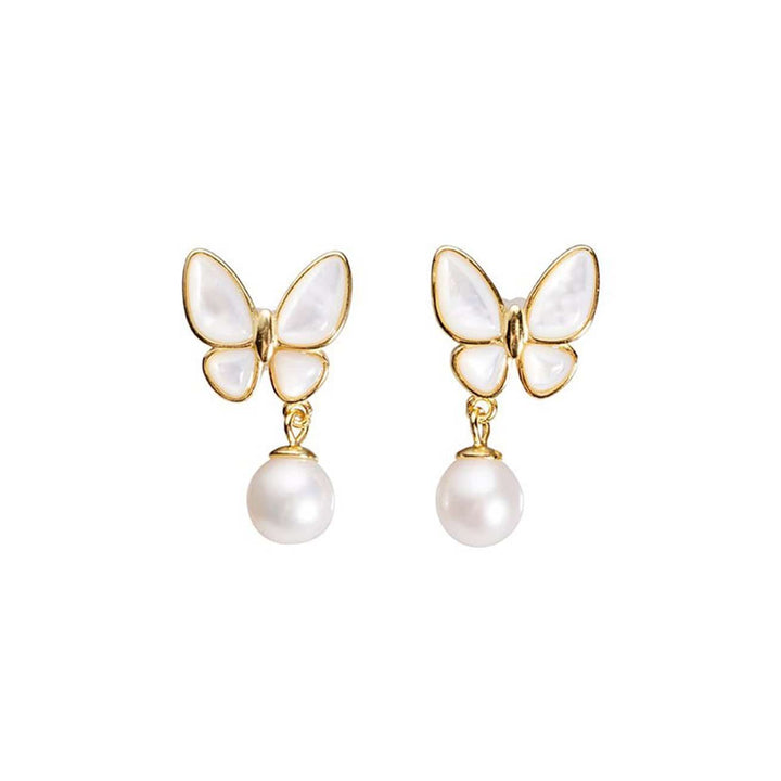 Elegant Freshwater Pearl Earrings WE00100 - PEARLY LUSTRE