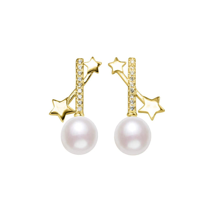 Elegant Freshwater Pearl Earrings WE00105 - PEARLY LUSTRE