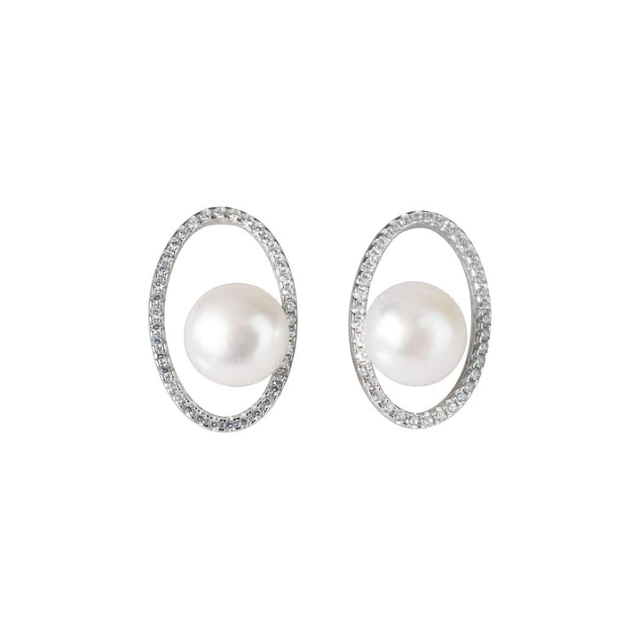 Elegant Freshwater Pearl Earrings WE00117 - PEARLY LUSTRE