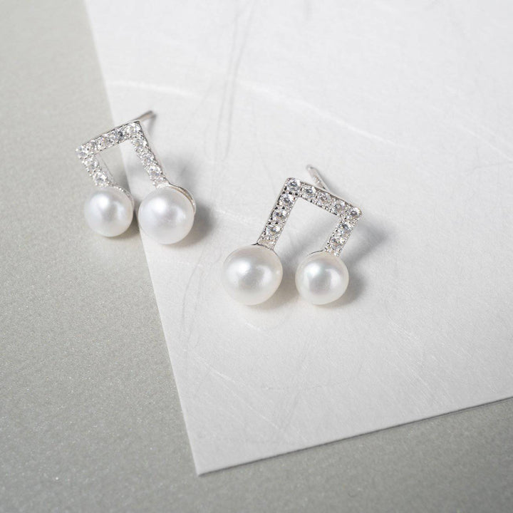 Elegant Freshwater Pearl Earrings WE00121 - PEARLY LUSTRE