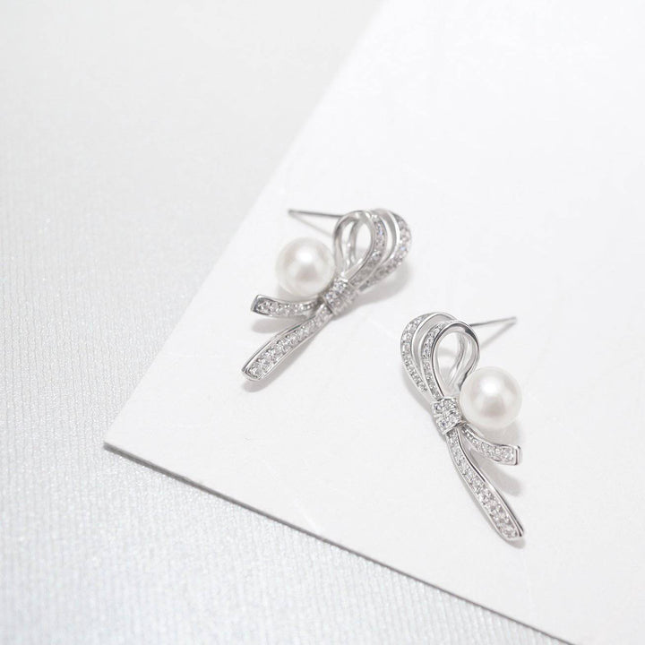 Elegant Freshwater Pearl Earrings WE00156 - PEARLY LUSTRE
