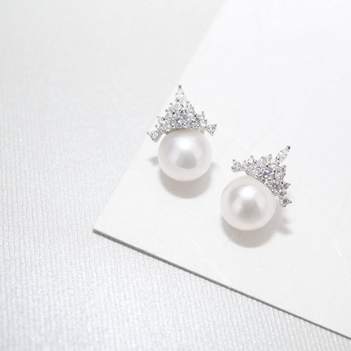 Elegant Freshwater Pearl Earrings WE00171 - PEARLY LUSTRE