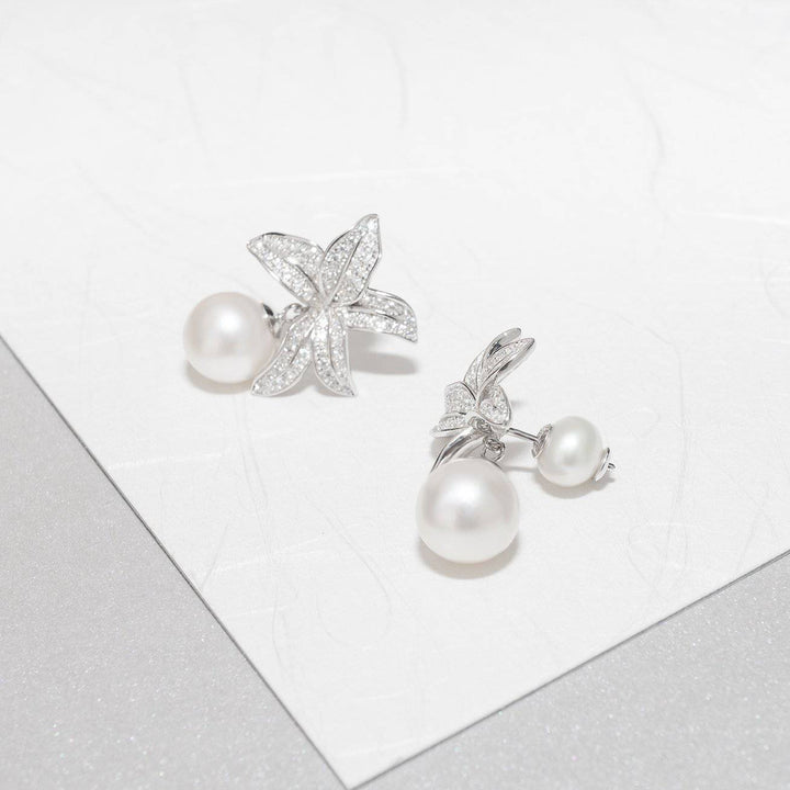 Garden City Freshwater Pearl Earrings WE00178 | Elegant Collection - PEARLY LUSTRE