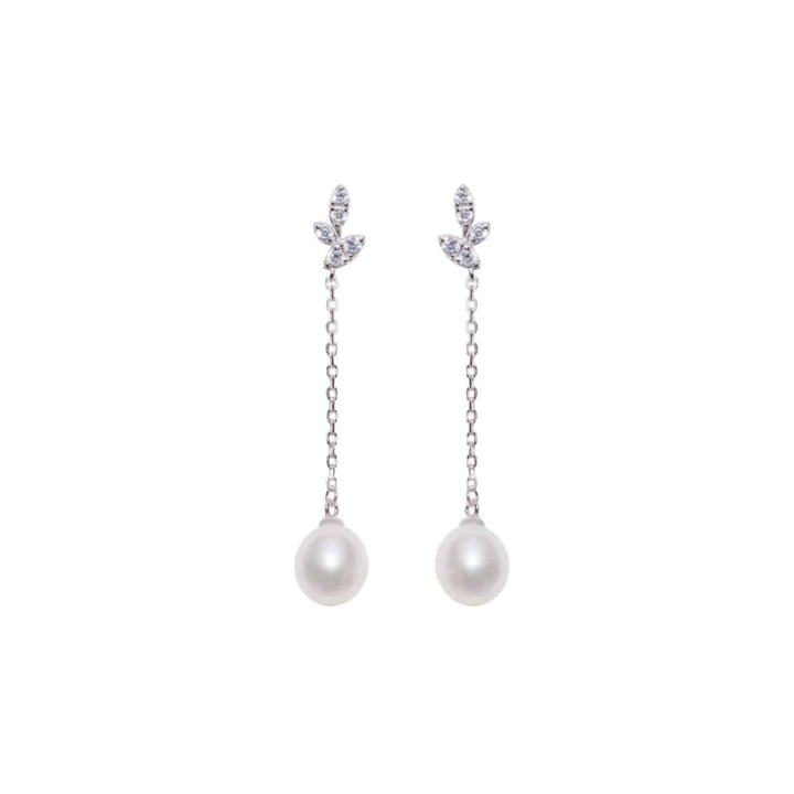 Elegant Freshwater Pearl Earrings WE00193 | GARDENS - PEARLY LUSTRE