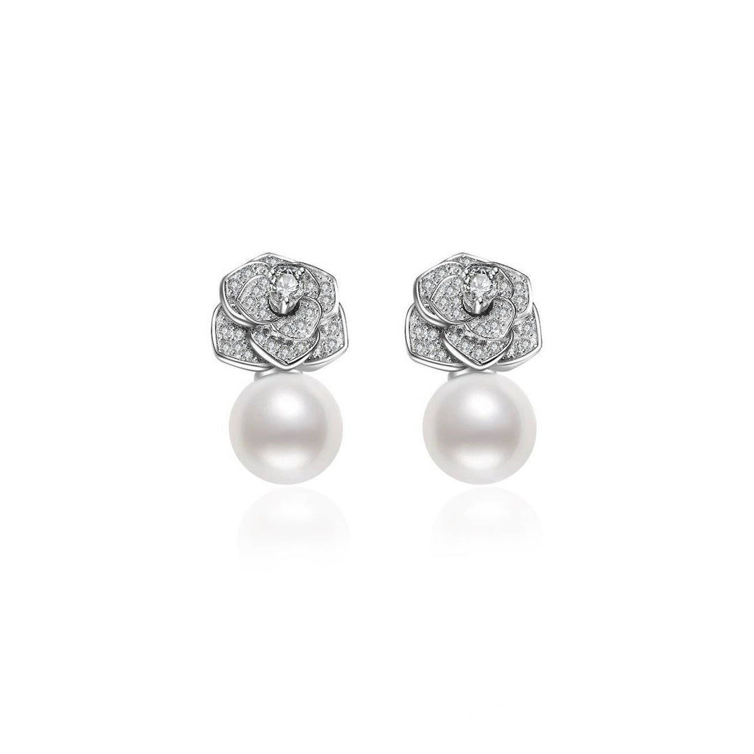 Garden City Freshwater Pearl Earrings WE00198 | Elegant Collection - PEARLY LUSTRE