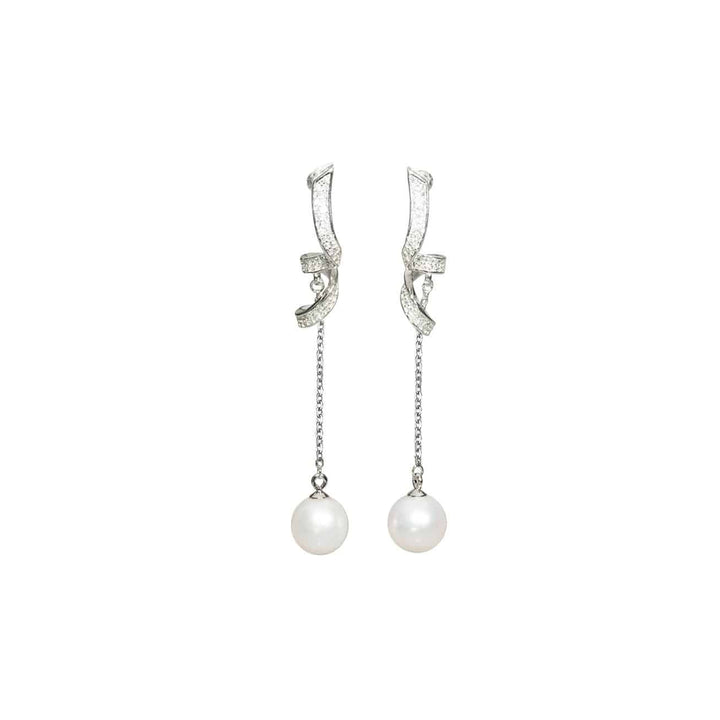 Elegant Freshwater Pearl Earrings WE00248 - PEARLY LUSTRE
