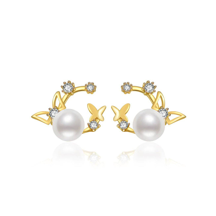 Elegant Freshwater Pearl Earrings WE00251 - PEARLY LUSTRE