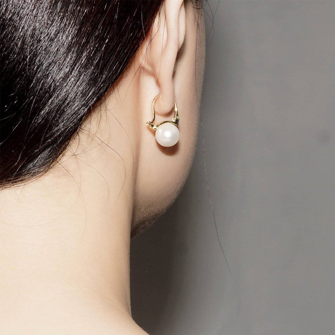 Elegant Freshwater Pearl Earrings WE00254 - PEARLY LUSTRE