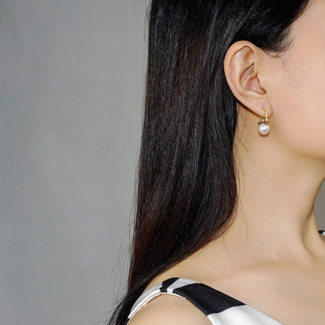 Elegant Freshwater Pearl Earrings WE00254 - PEARLY LUSTRE
