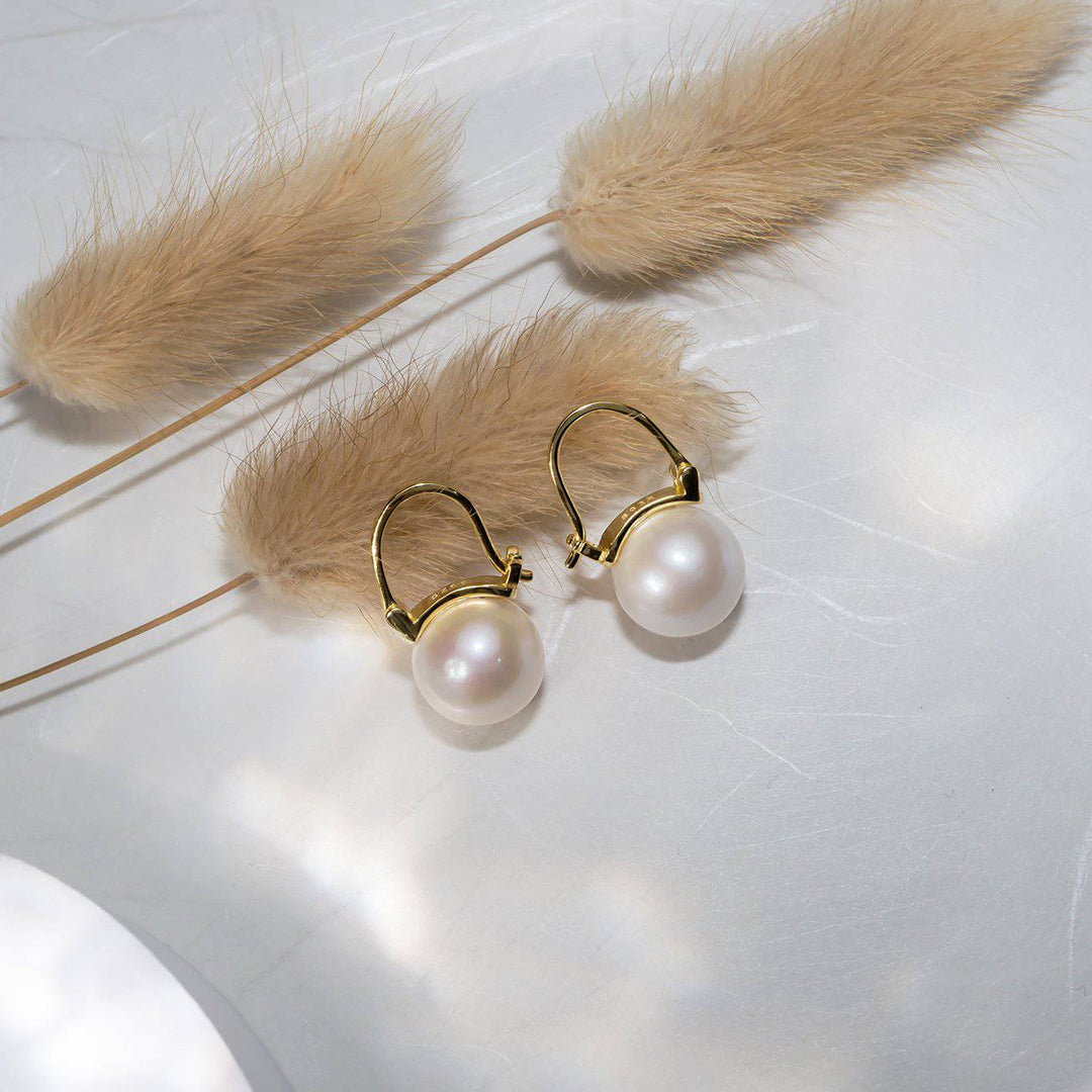 Elegant Freshwater Pearl Earrings WE00254 - PEARLY LUSTRE
