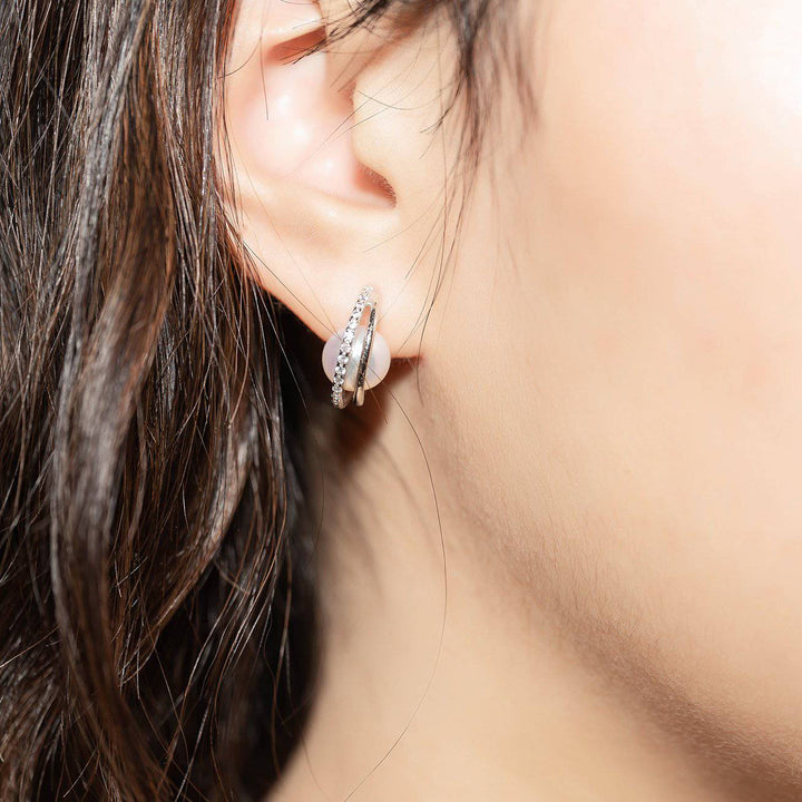 New Yorker Freshwater Pearl Earrings WE00102 - PEARLY LUSTRE
