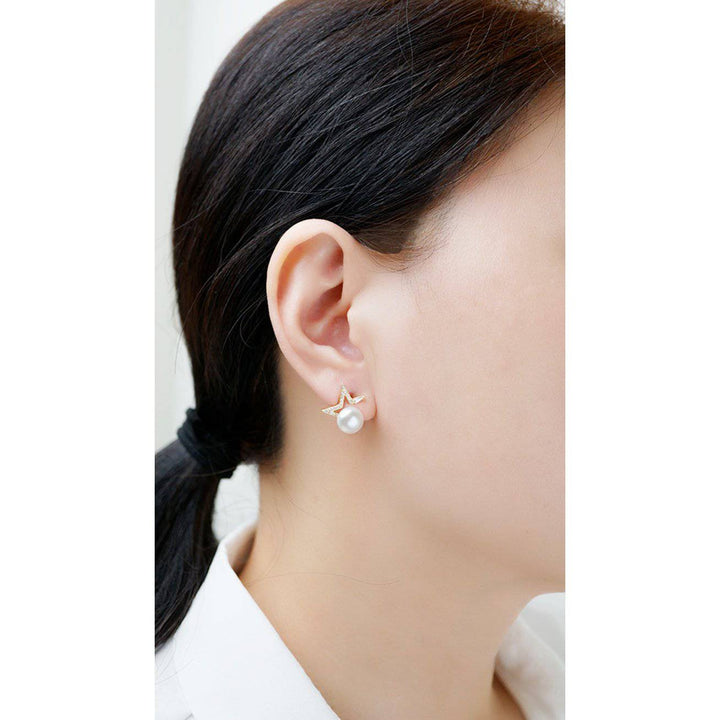 New Yorker Freshwater Pearl Earrings WE00107 - PEARLY LUSTRE