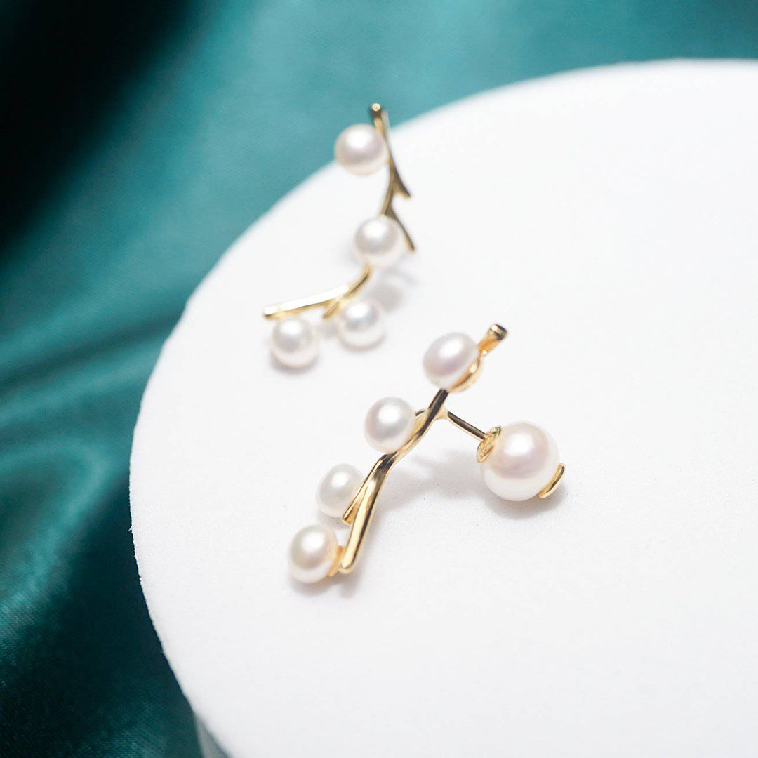 Garden City Freshwater Pearl Earrings WE00167 | New Yorker Collection - PEARLY LUSTRE