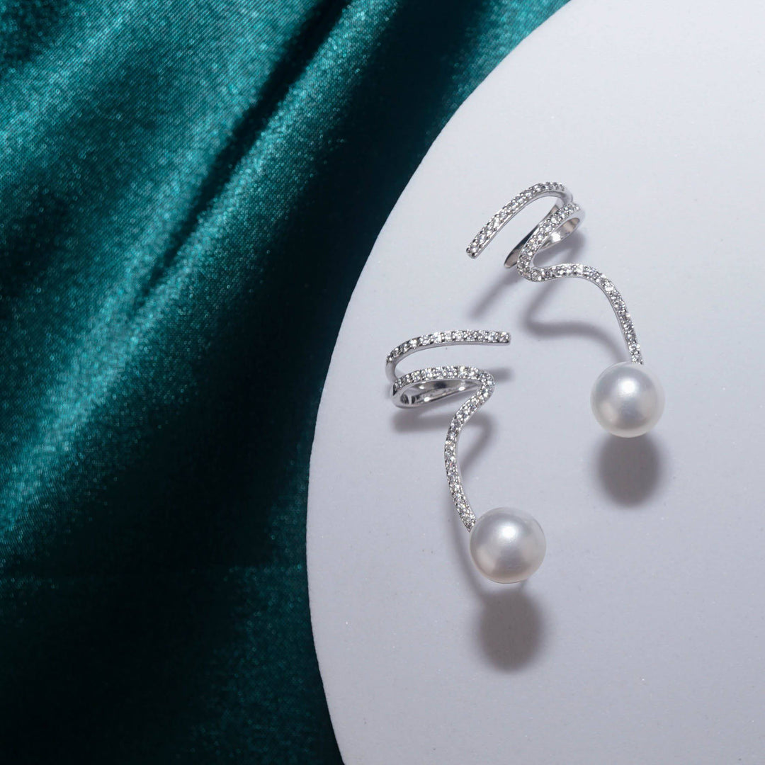 New Yorker Freshwater Pearl Earrings WE00175 - PEARLY LUSTRE