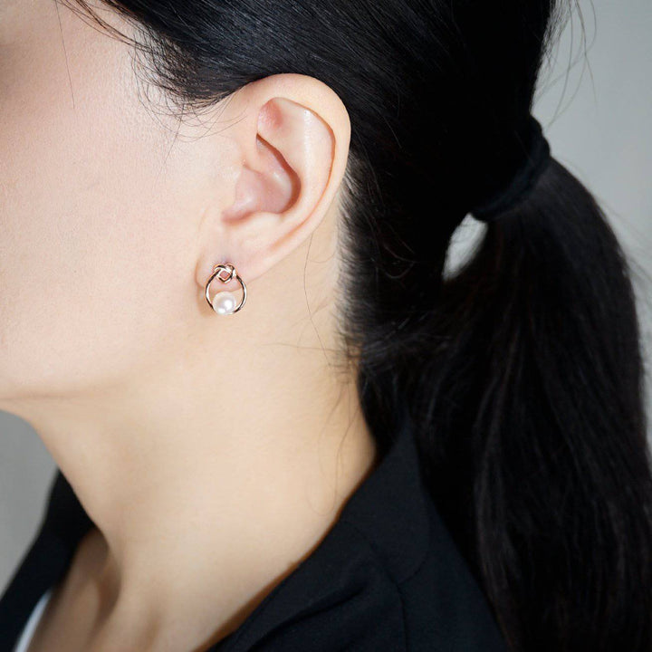 New Yorker Freshwater Pearl Earrings WE00181 - PEARLY LUSTRE