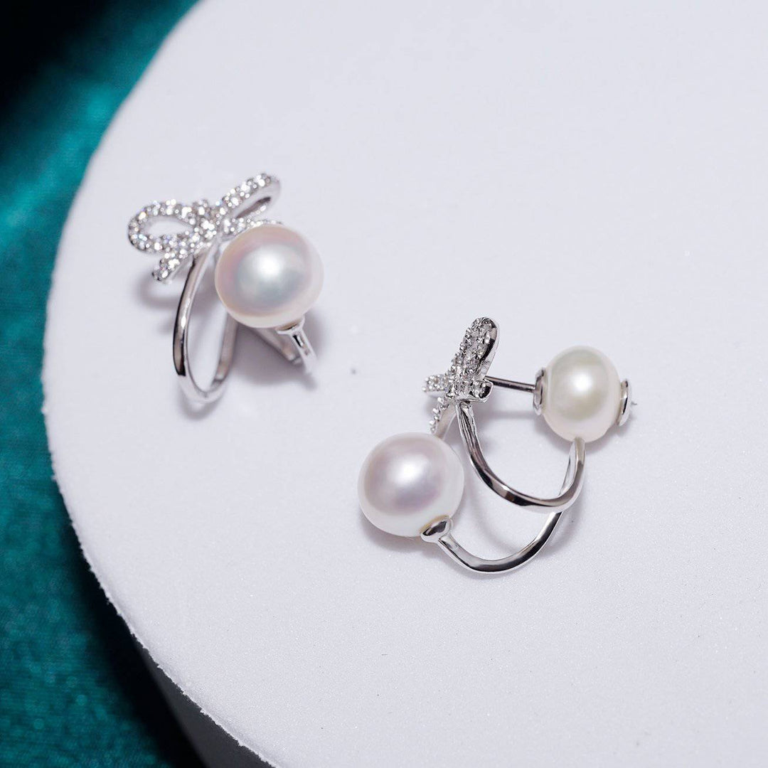 New Yorker Freshwater Pearl Earrings WE00189 - PEARLY LUSTRE