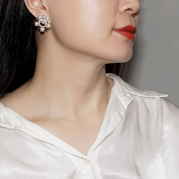 Asian Civilisations Museum Freshwater Pearl Earrings WE00225 | New Yorker Collection - PEARLY LUSTRE