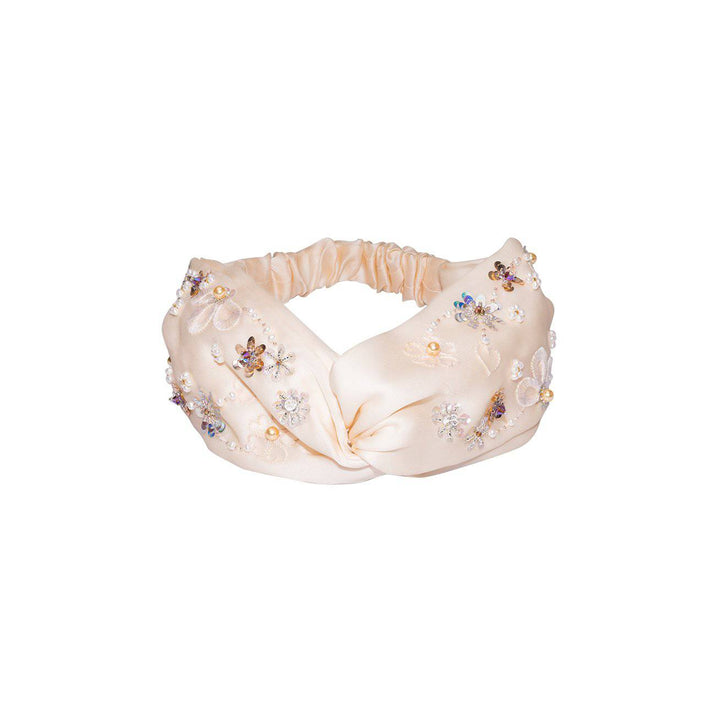 Passion for Life French Embroidery Freshwater Pearl Hairwear HW00012 - PEARLY LUSTRE