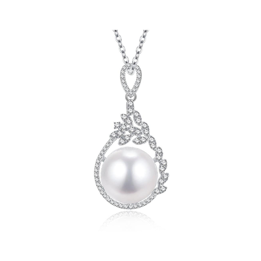 Elegant Edison  Pearl 18K Solid Gold Necklace KN00003 - PEARLY LUSTRE