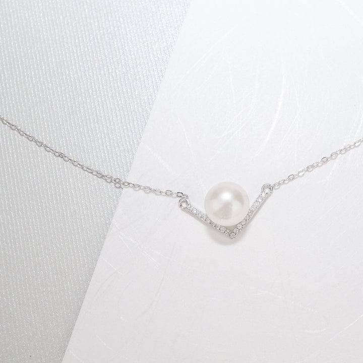 Elegant Freshwater Pearl Necklace WN00040 - PEARLY LUSTRE