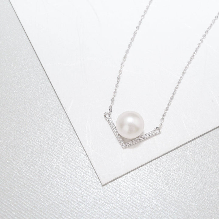Elegant Freshwater Pearl Necklace WN00040 - PEARLY LUSTRE