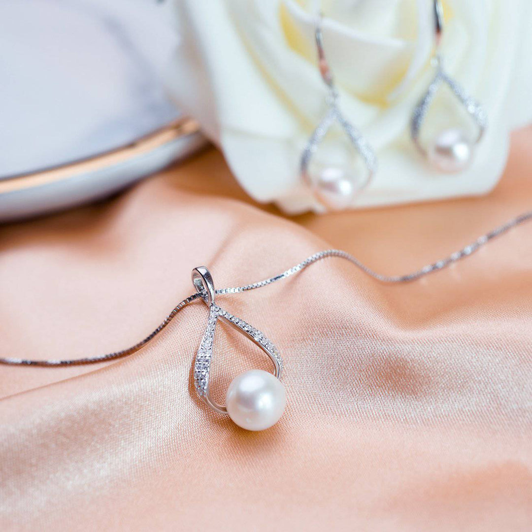 Elegant Freshwater Pearl Necklace WN00065 - PEARLY LUSTRE