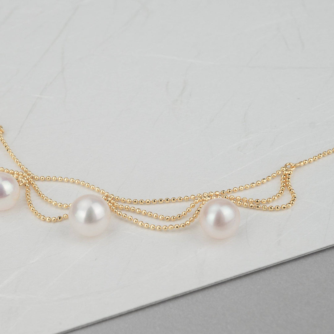 Elegant Freshwater Pearl Necklace WN00132 - PEARLY LUSTRE