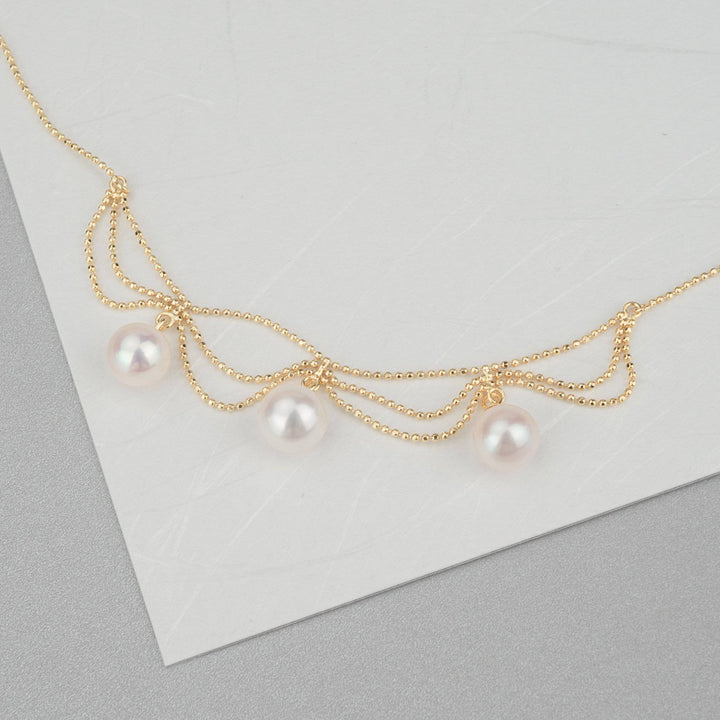 Elegant Freshwater Pearl Necklace WN00132 - PEARLY LUSTRE