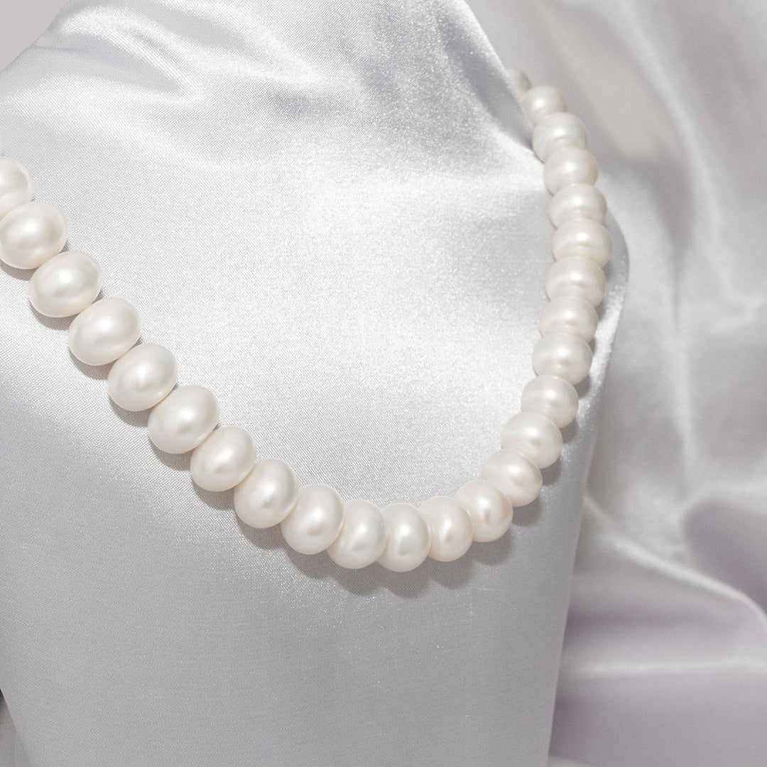 White Freshwater Pearl Necklace WN00485 - PEARLY LUSTRE