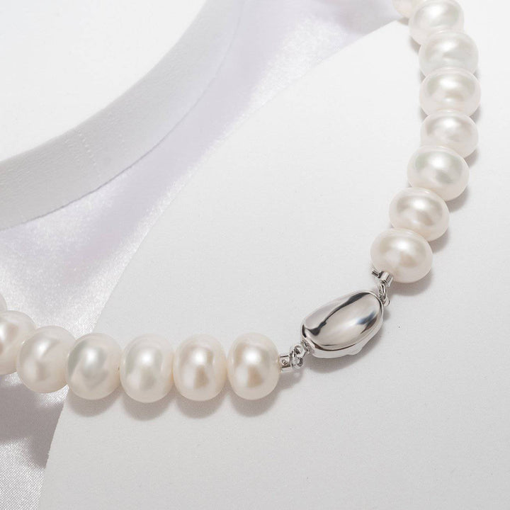 White Freshwater Pearl Necklace WN00485 - PEARLY LUSTRE