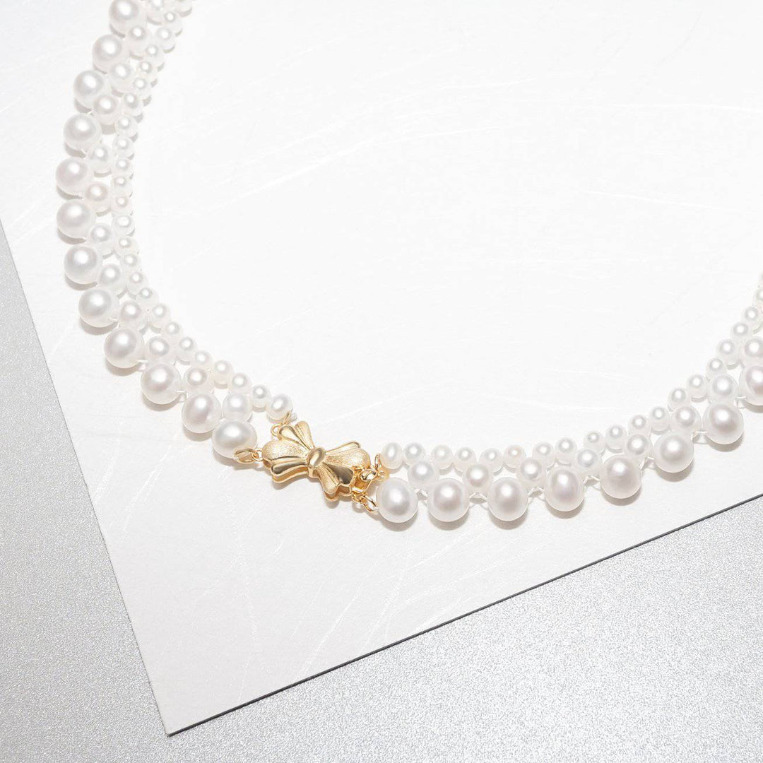 Elegant Freshwater Pearl Necklace WN00190 - PEARLY LUSTRE