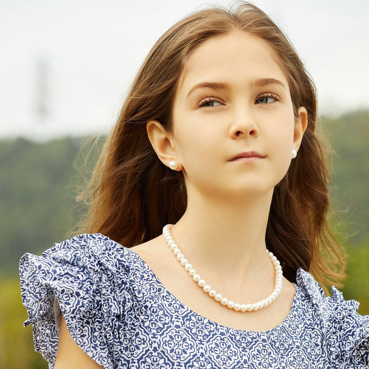 New Yorker Freshwater Pearl Necklace WN00167 - PEARLY LUSTRE